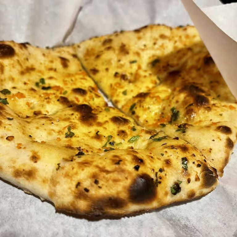 Delicious Garlic Naan Awaits