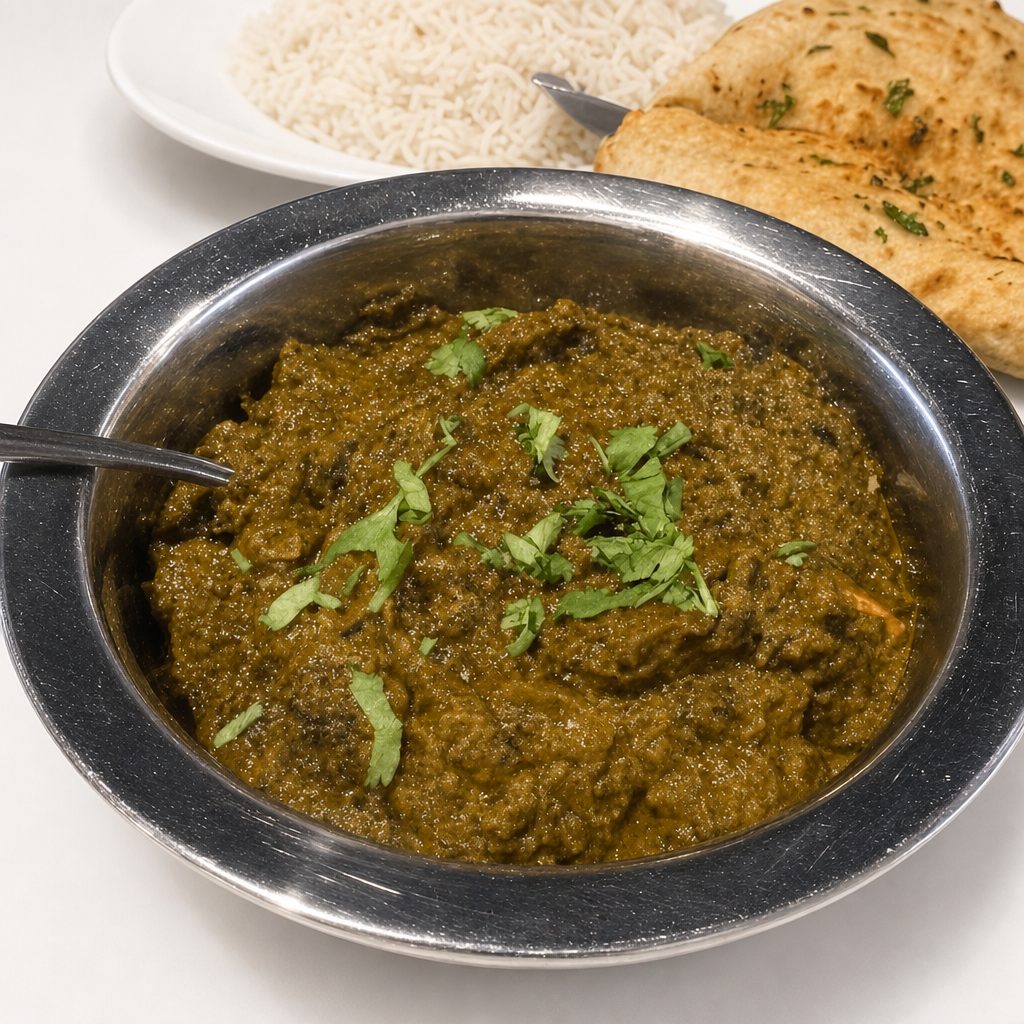 63. Vegetarian Palak Masala Saag.